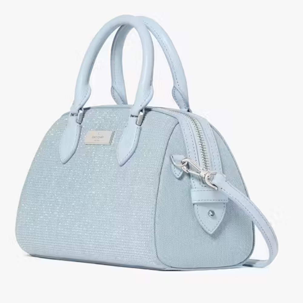 Kate Spade Madison Studded Denim Small Dolly Duffle NWT - Picture 9 of 17